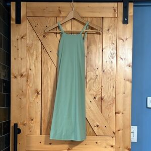 Madewell EUC Mint Green Double-Strap Midi Slip Dress